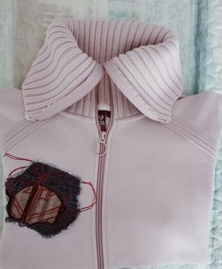 Sudadera Quiksilver rosa con parche