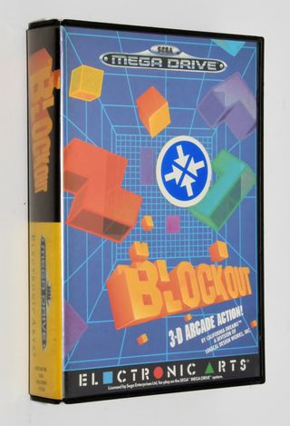 Blockout Sega Mega Drive Videojuego