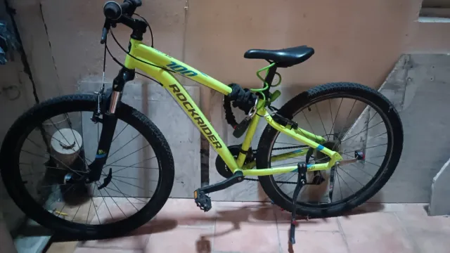Bicicleta Rockrider 100 Amarilla