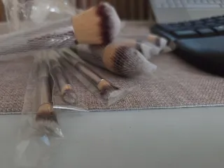 Set 10 Brochas Pinceles Maquillaje