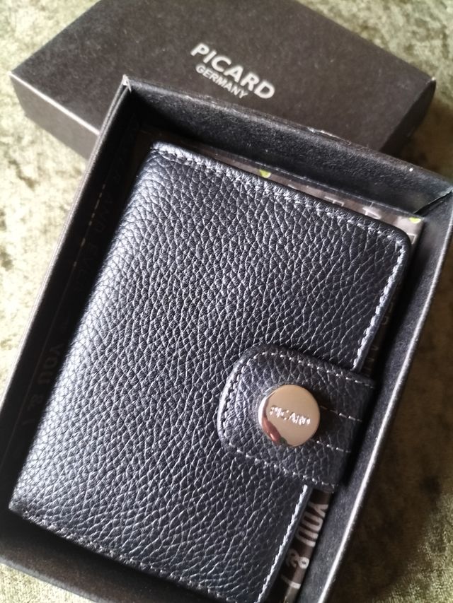 Cartera monedero piel Picard negra