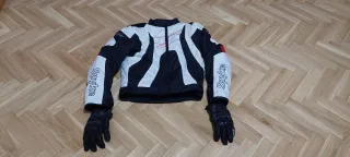 Chaqueta de moto Spyke talla 48 y guantes tallla M