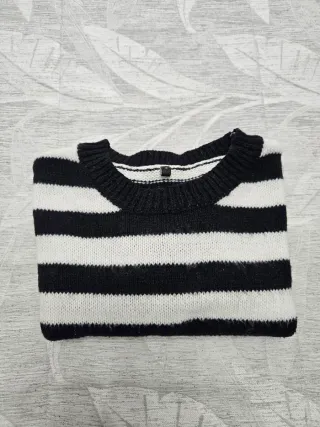 Jersey de rayas blanco y negro