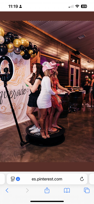 Fotomatón 360 giratorio para eventos
