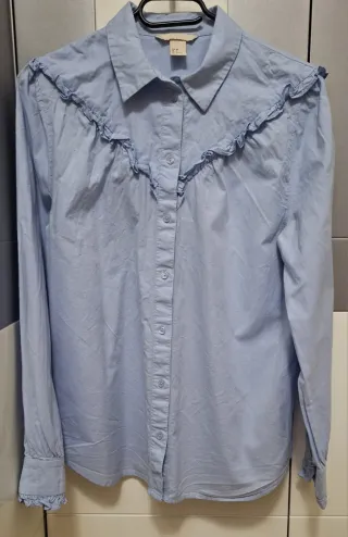 Camisa azul mujer talla M