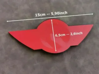 15x6,5cm Emblema Capó Mini Cooper One 