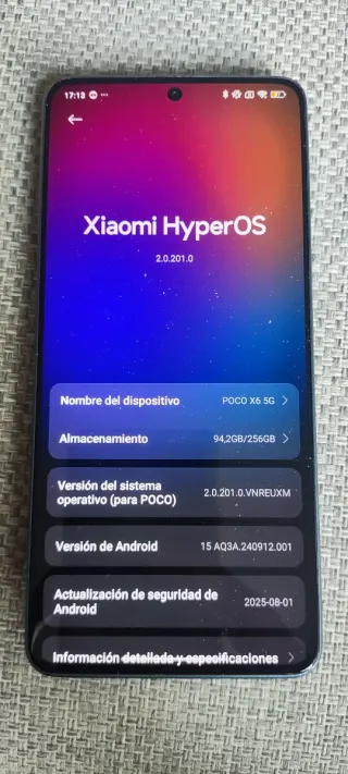 Xiaomi POCO X6 5G Azul 8GB 256gb azul