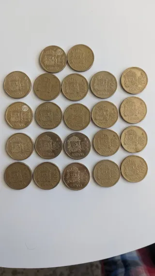 22 Monedas 500 Pesetas España