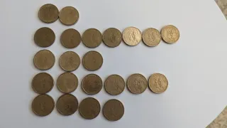 22 Monedas 500 Pesetas España