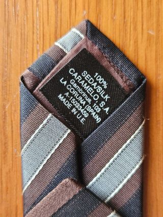 Corbata de seda Caramelo