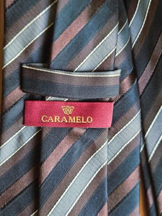 Corbata de seda Caramelo