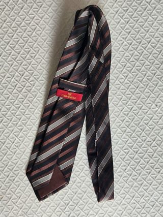 Corbata de seda Caramelo