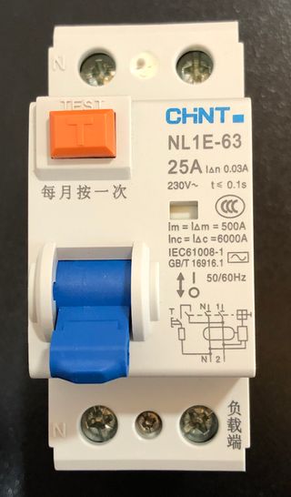 OMNIALUXSTORE CHINT SALVAVITA NL1E-63 25A 3PEZZI