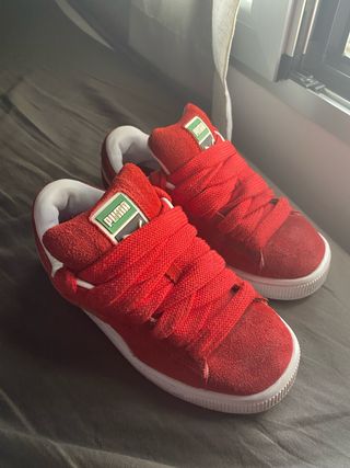 Zapatillas Puma Suede Mujer Talla 37.5 Rojas