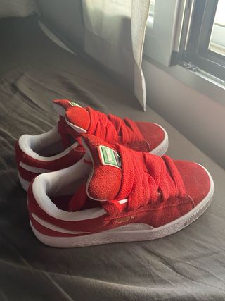 Zapatillas Puma Suede Mujer Talla 37.5 Rojas
