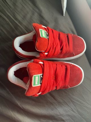 Zapatillas Puma Suede Mujer Talla 37.5 Rojas