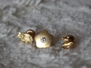 3 Pendientes Oro 750