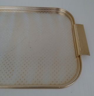 Vassoio Piccolo da Portata in Metallo Colore Oro