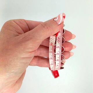 Pulsera elástica ovalada rosa y plateada
