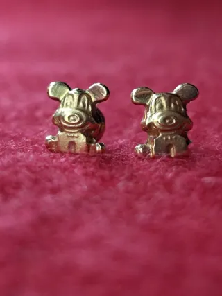 Pendientes Mickey Mouse Oro 750 Disney