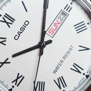 Reloj Casio Analógico Cuarzo Plata Blanco