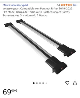 Barras de techo y cofre coche 