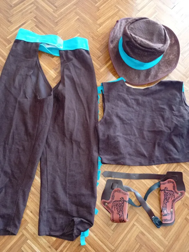 Costume da cowboy marrone T.8-11