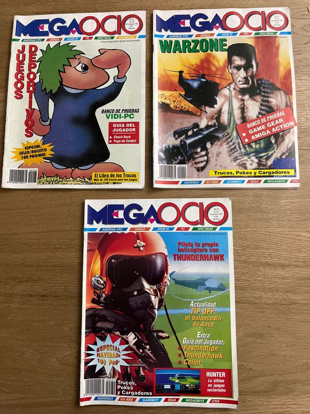 Lote 3 revistas Megaocio 1991