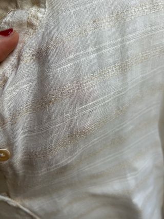 Blusa Lino Mujer Massimo Dutti Beige