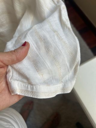 Blusa Lino Mujer Massimo Dutti Beige