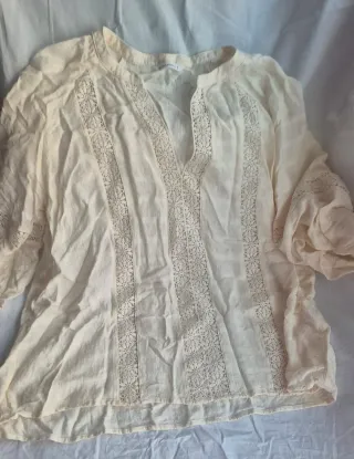 Blusa Encuentro Beige Talla L