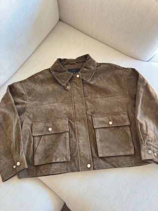 Casaco Zara Pele Castanho