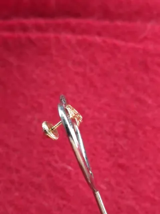Pendiente oro 750 tortuga