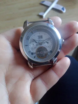 Reloj Raúl Versan Esfera Blanca y Plateada