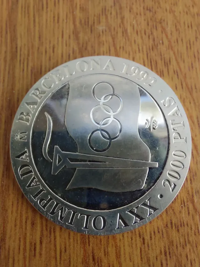 Moneda Plata JJ.OO. Barcelona 1992