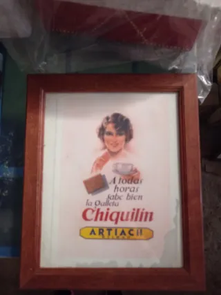 Quadro Legno Stampa Vintage Spagnola