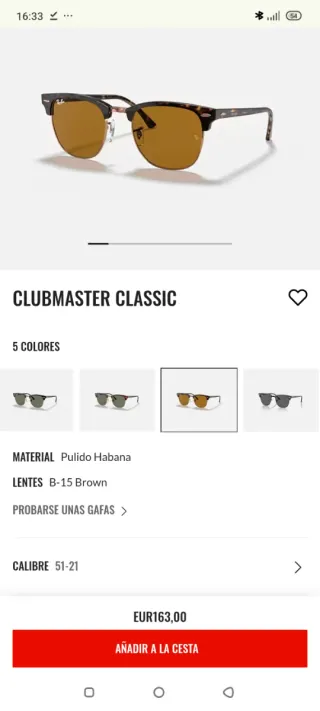 Gafas Ray-Ban 3016 Marrón Dorado