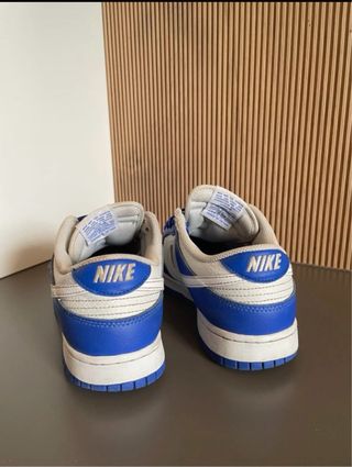Nike Dunk Low Pelle Blu/Bianco Tg 41