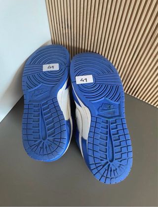 Nike Dunk Low Pelle Blu/Bianco Tg 41