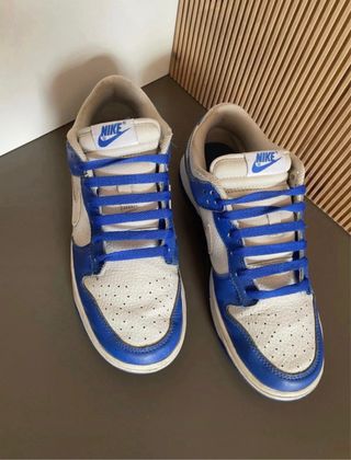 Nike Dunk Low Pelle Blu/Bianco Tg 41