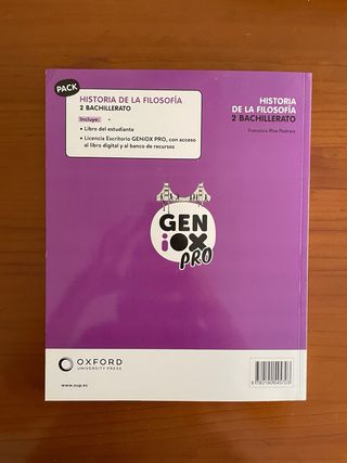 Historia de la Filosofía 2º Bachillerato. Libro...