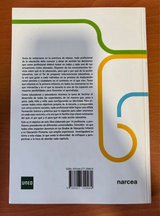 Libros UNED primero de Educación Infantil.