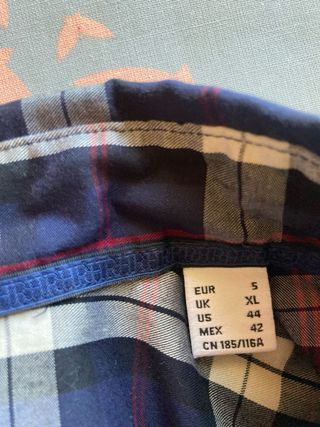 Camisa Pedro del Hierro cuadros azul y rojo