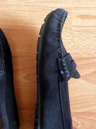 Zapatos mocasines ante negro talla 38
