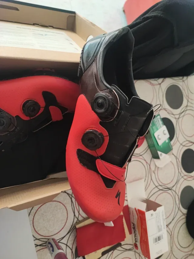 Zapatillas Ciclismo Hombre Roja/Negra s-works