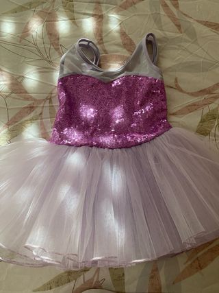 Traje de bailarina con lentejuelas talla 3-4 años 