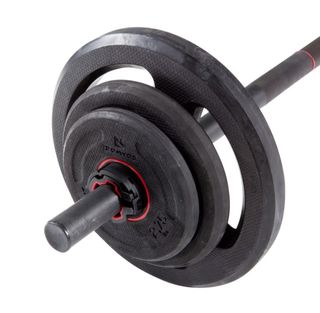 Kit Barra Decathlon 22,5kg 130cm Discos Hierro