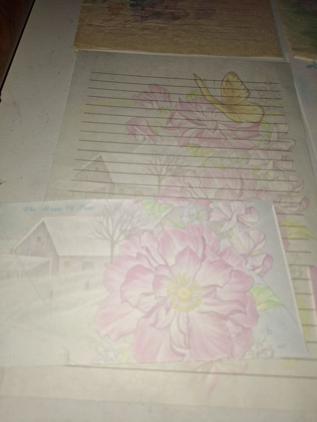 Lote 9 hojas perfumadas años 80