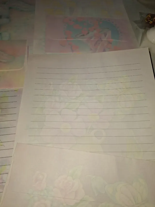 Lote 9 hojas perfumadas años 80