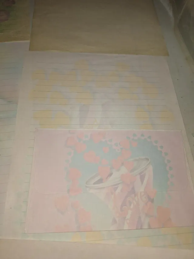 Lote 9 hojas perfumadas años 80